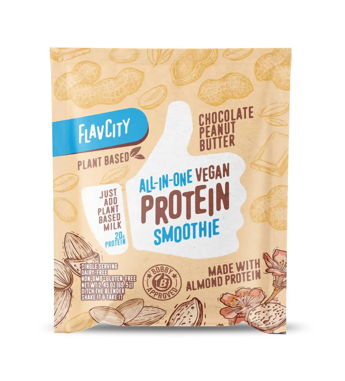 Protein Smoothie Single-Serve Plant-Based Chocolate Peanut Butter