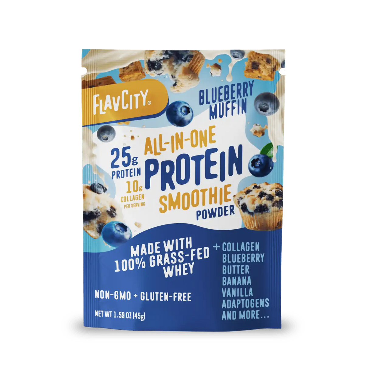 Protein Smoothie Single-Serve Blueberry Muffin